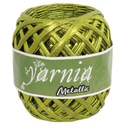 Angel Çanta Aksesuar Yarnia Metalik İp Limon Yeşili Renk - Angel Çanta Aksesuar