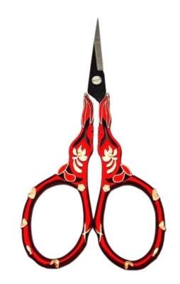 Angel Çanta Aksesuar Kırmızı Renk Vintage Makas 11 cm - 4