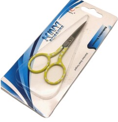 Angel Çanta Aksesuar Yeşil Puantiyeli Makas 9 cm - Angel Çanta Aksesuar