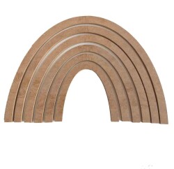 Angel Çanta Aksesuar 6Lı Gökkuşağı Mdf - Angel Çanta Aksesuar