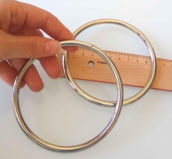 Angel Çanta Aksesuar 10 Cm Gümüş Renk Metal Çanta Sapı - Angel Çanta Aksesuar