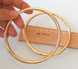 Angel Çanta Aksesuar 10 Cm Light Gold Renk Metal Çanta Sapı - Angel Çanta Aksesuar