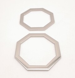 Angel Çanta Aksesuar 10 cm Sekizgen Gümüş Metal Çanta Sapı - 3