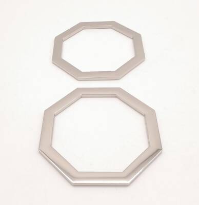 Angel Çanta Aksesuar 10 cm Sekizgen Gümüş Metal Çanta Sapı - 3