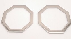 Angel Çanta Aksesuar 10 cm Sekizgen Gümüş Metal Çanta Sapı - 2