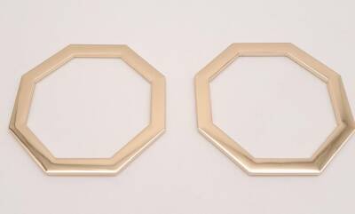 Angel Çanta Aksesuar 10 cm Sekizgen Light Gold Metal Çanta Sapı - 3