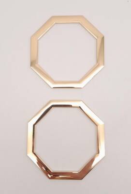 Angel Çanta Aksesuar 10 cm Sekizgen Light Gold Metal Çanta Sapı - 4