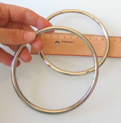 Angel Çanta Aksesuar 11 Cm Gümüş Renk Metal Çanta Sapı - 1