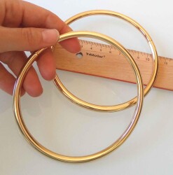 Angel Çanta Aksesuar 11 Cm Light Gold Renk Metal Çanta Sapı - Angel Çanta Aksesuar