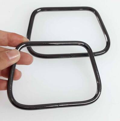 Angel Çanta Aksesuar 11X8 Cm Füme Renk Metal Çanta Sapı - 1