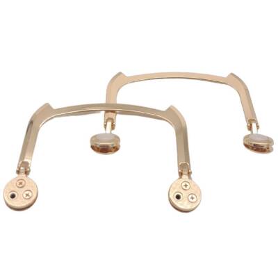 Angel Çanta Aksesuar 11x9 cm Light Gold Renk İncili Metal Çanta Tutma Sapı - 4