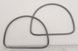 Angel Çanta Aksesuar 12.5 cm D Model Füme Renk Metal Çanta Tutma Sapı - 2