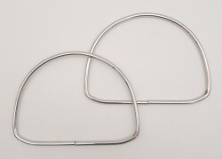 Angel Çanta Aksesuar 12.5 cm D Model Gümüş Renk Metal Çanta Tutma Sapı - Angel Çanta Aksesuar