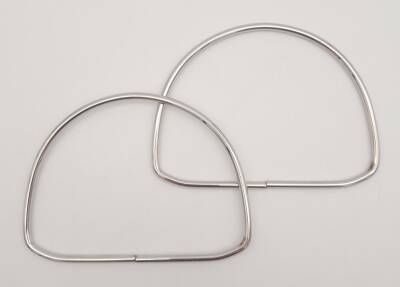 Angel Çanta Aksesuar 12.5 cm D Model Gümüş Renk Metal Çanta Tutma Sapı - 1