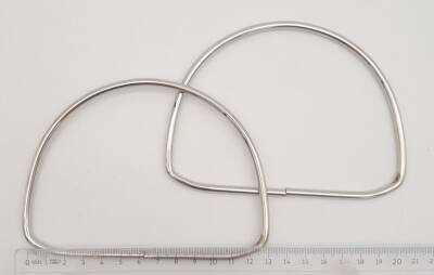 Angel Çanta Aksesuar 12.5 cm D Model Gümüş Renk Metal Çanta Tutma Sapı - 2