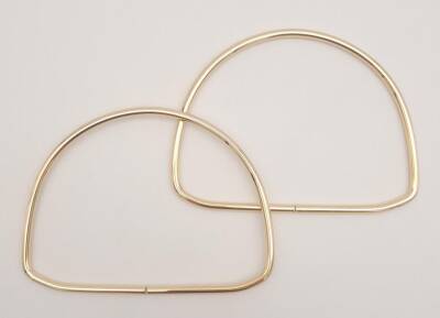 Angel Çanta Aksesuar 12.5 cm D Model Light Gold Renk Metal Çanta Tutma Sapı - 1