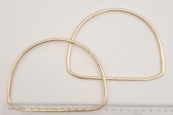 Angel Çanta Aksesuar 12.5 cm D Model Light Gold Renk Metal Çanta Tutma Sapı - 2