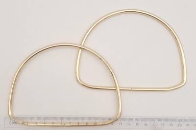 Angel Çanta Aksesuar 12.5 cm D Model Light Gold Renk Metal Çanta Tutma Sapı - 2