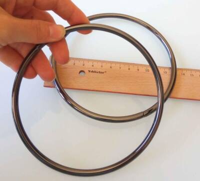 Angel Çanta Aksesuar 13 Cm Füme Renk Metal Çanta Sapı - 1