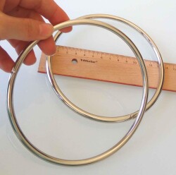 Angel Çanta Aksesuar 13 Cm Gümüş Renk Metal Çanta Sapı - Angel Çanta Aksesuar