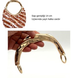 Angel Çanta Aksesuar 14 Cm U Model Çanta Sapı Golden Renk - Angel Çanta Aksesuar