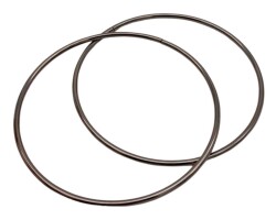 Angel Çanta Aksesuar 15 Cm Yuvarlak Metal Çanta Sapı Füme Renk - Angel Çanta Aksesuar