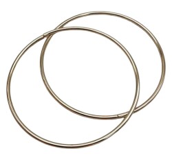 Angel Çanta Aksesuar 15 Cm Yuvarlak Metal Çanta Sapı Gümüş Renk - 2