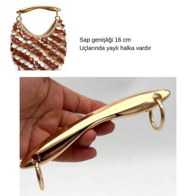 Angel Çanta Aksesuar 16 Cm Balık Model Çanta Sapı Golden Renk - 1