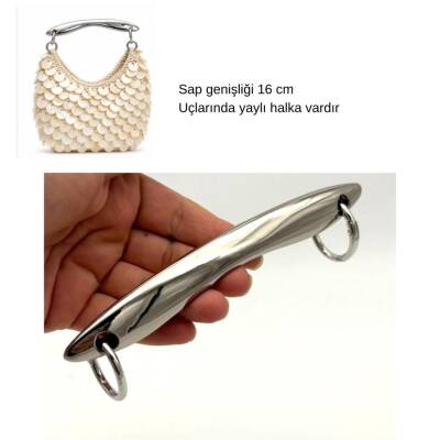 Angel Çanta Aksesuar 16 Cm Balık Model Çanta Sapı Silvery Renk - 1