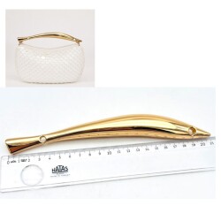 Angel Çanta Aksesuar 21 Cm Balık Model Çanta Sapı Light Golden Renk - Angel Çanta Aksesuar