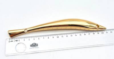 Angel Çanta Aksesuar 21 Cm Balık Model Çanta Sapı Light Golden Renk - 2