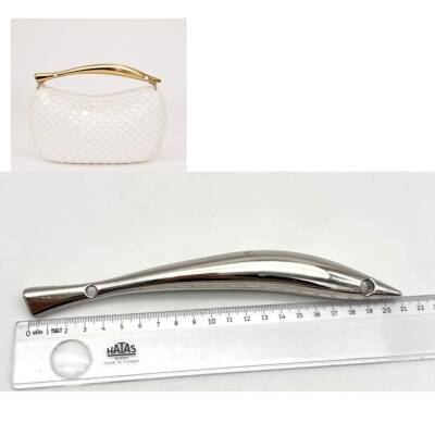 Angel Çanta Aksesuar 21 Cm Balık Model Çanta Sapı Silvery Renk - 1