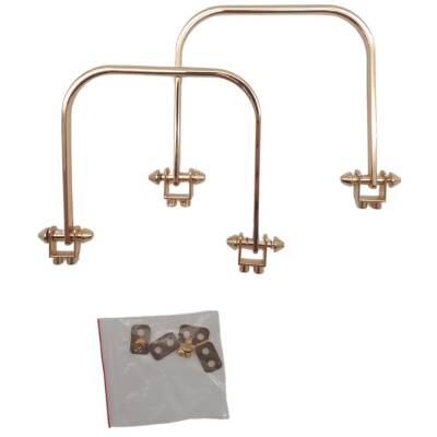 Angel Çanta Aksesuar 9x9 cm Light Gold Renk Vidalı Metal Çanta Tutma Sapı - 3