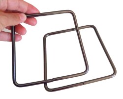 Angel Çanta Aksesuar Füme Renk Metal Çanta Sap - Angel Çanta Aksesuar