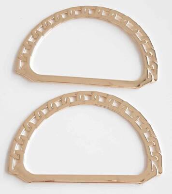 Angel Çanta Aksesuar Light Gold Renk, Zincir Görünümlü Metal Çanta Sapı - 1