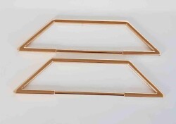 Angel Çanta Aksesuar Piramit Taban Model Light Gold Metal Çanta Sapı - 2