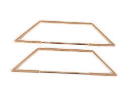 Angel Çanta Aksesuar Piramit Taban Model Light Gold Metal Çanta Sapı - Angel Çanta Aksesuar