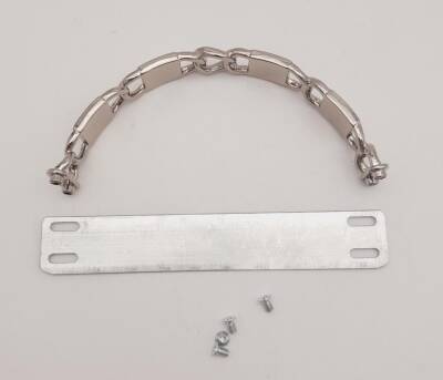 Angel Çanta Aksesuar Siyah Beyaz Kare Desenli Gümüş Çanta Tutma Sapı - 2