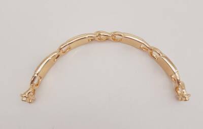 Angel Çanta Aksesuar Siyah Beyaz Kare Desenli Light Gold Çanta Tutma Sapı - 2