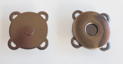 Angel Çanta Aksesuar Füme Dikilebilir Mıknatıslı Çıtçıt - Angel Çanta Aksesuar