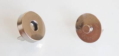 Angel Çanta Aksesuar Gümüş Renk Mıknatıslı Çıtçıt - 1