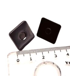 Angel Çanta Aksesuar Kare Model Çanta Mıknatısı Füme Renk - Angel Çanta Aksesuar