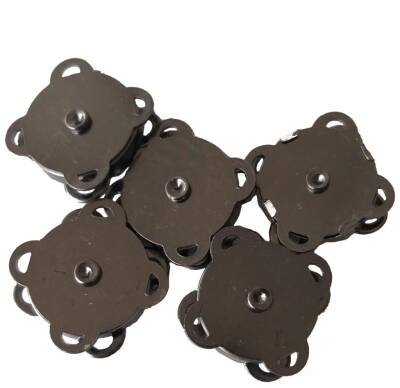 Angel Çanta Aksesuar Örgü Çantaya Dikmeli Mıknatıs Füme Renk 10 Lu Paket - 1