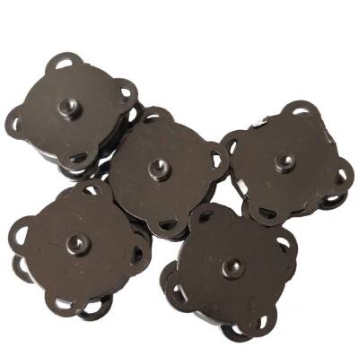 Angel Çanta Aksesuar Örgü Çantaya Dikmeli Mıknatıs Füme Renk 5Li Paket - 1