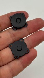 Angel Çanta Aksesuar Siyah Dikilebilir Mıknatıslı Çıtçıt - Angel Çanta Aksesuar