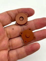 Angel Çanta Aksesuar Taba Dikilebilir Mıknatıslı Çıtçıt - Angel Çanta Aksesuar