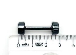 Angel Çanta Aksesuar 3 Cm Vidalı Böce Füme Renk (Halter) - 2