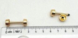 Angel Çanta Aksesuar 3 Cm Vidalı Böce Light Golden Renk (Halter) 2 Adet - 4