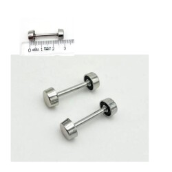 Angel Çanta Aksesuar 3 Cm Vidalı Böce Silvery Renk (Halter) 2 Adet - Angel Çanta Aksesuar