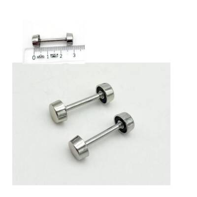 Angel Çanta Aksesuar 3 Cm Vidalı Böce Silvery Renk (Halter) 2 Adet - 1